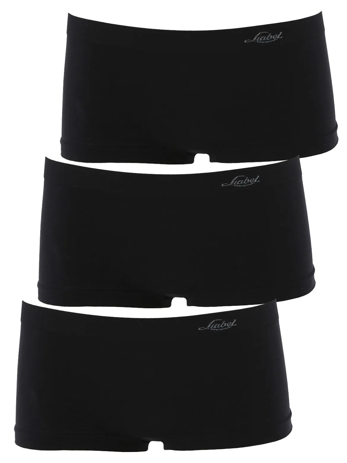 Liabel Confezione da 3 pezzi boxerino donna in microfibra - nero