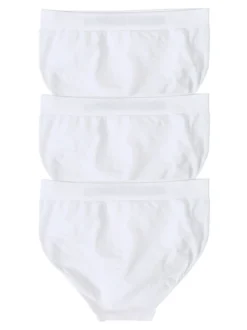 Liabel Confezione da 3 slip donna a vita alta in microfibra - bianco