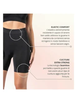 Liabel Guaina contenitiva da donna in microfibra - nero