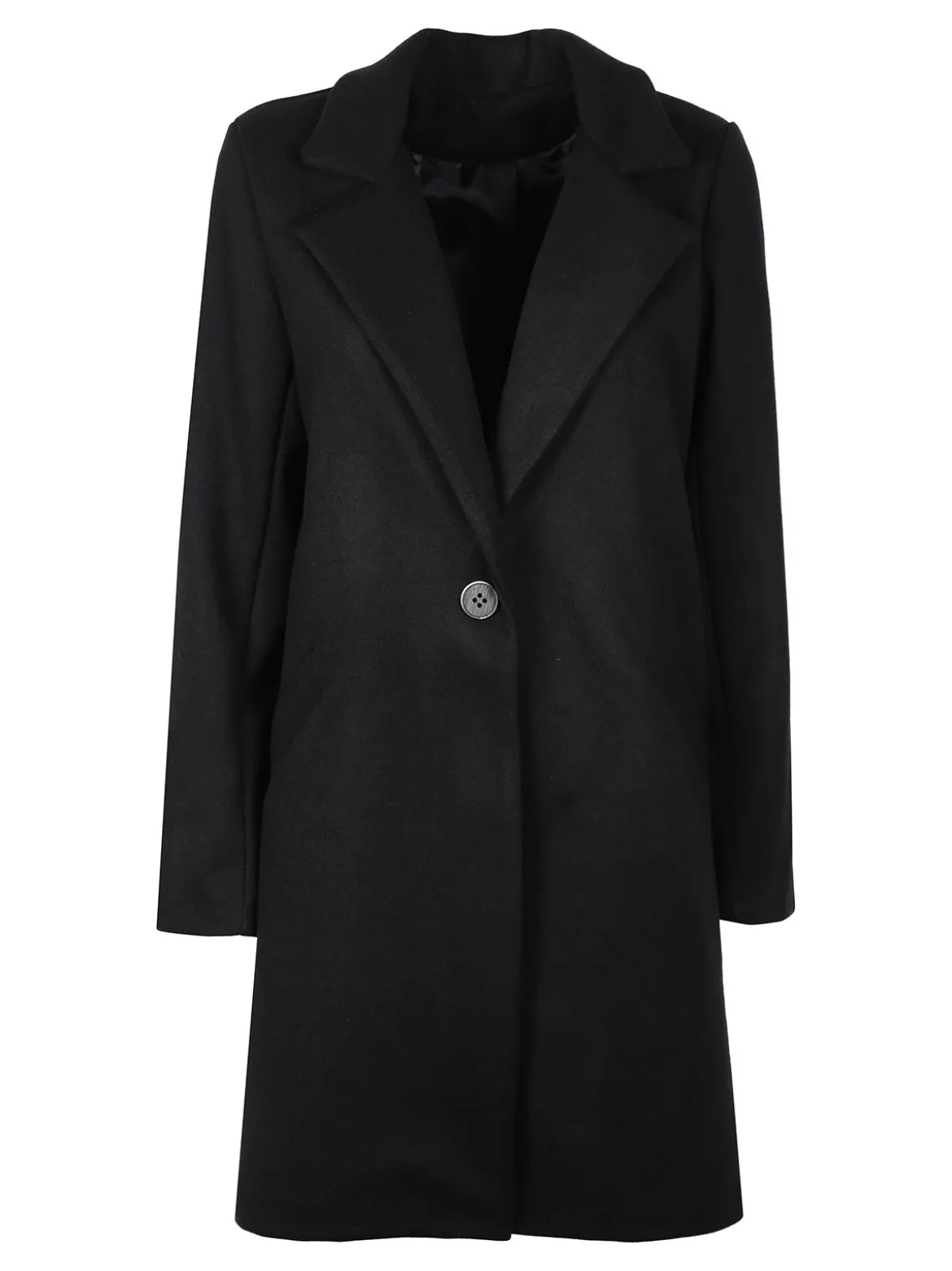 Lisa Style Cappotto donna oversize monobottone