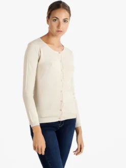 Lois & Pepe Cardigan girocollo da donna con bottoni