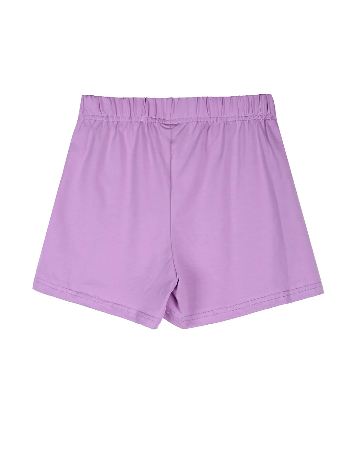 Lollitop Completo corto da bambina con canotta e shorts in cotone - lilla