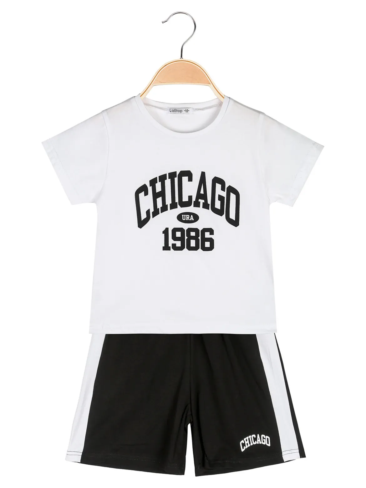 Lollitop Completo corto da bambina con t-shirt e shorts