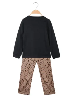 Lollitop Completo da bambina 2 pezzi con pantaloni maculati gamba larga
