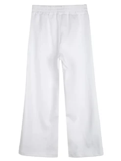 Lollitop Completo 2 pezzi da ragazza con cappuccio e pantaloni a gamba larga - bianco