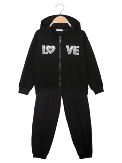 Lollitop Completo tuta da bambina 3 pezzi con cappuccio e zip