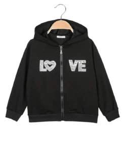 Lollitop Felpa da bambina con cappuccio e zip