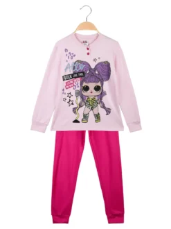 Lol Surprise! Pigiama lungo da bambina in caldo cotone