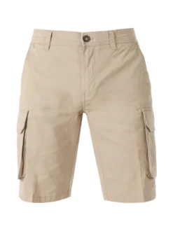 Lonsdale Bermuda cargo da uomo in cotone - khaki