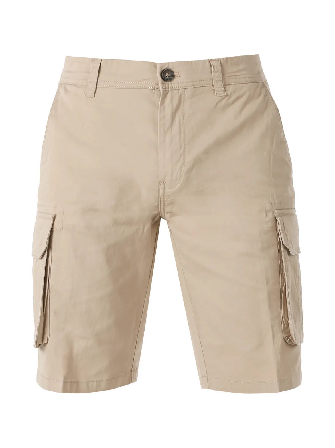Lonsdale Bermuda cargo da uomo in cotone - khaki