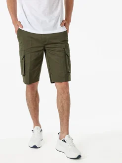 Lonsdale Bermuda cargo da uomo in cotone - militare