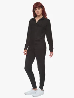 Lonsdale Completo tuta donna 2 pezzi full zip - nero