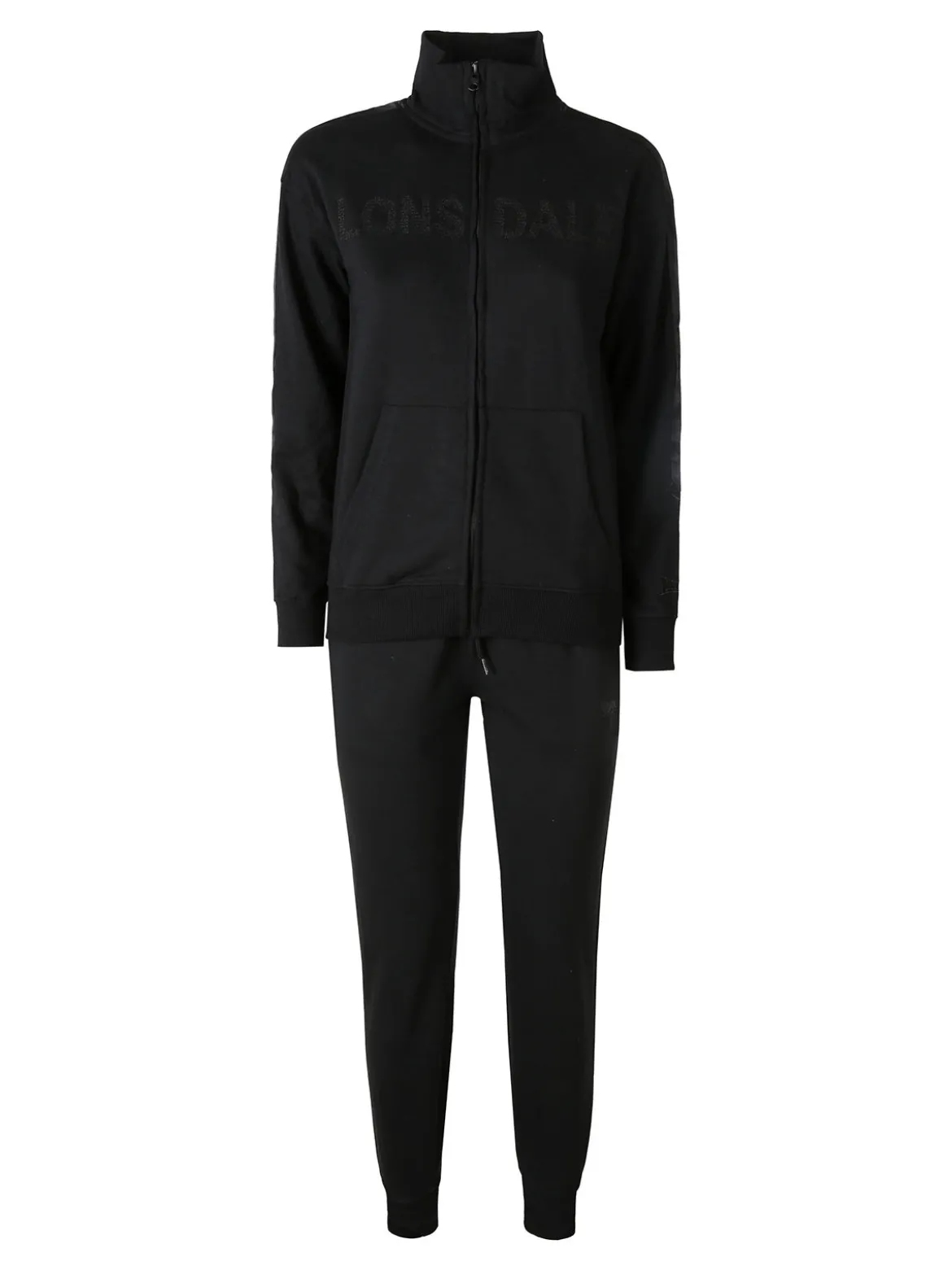 Lonsdale Completo tuta donna 2 pezzi full zip - nero