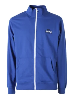 Lonsdale Felpa da uomo full zip con logo - blu