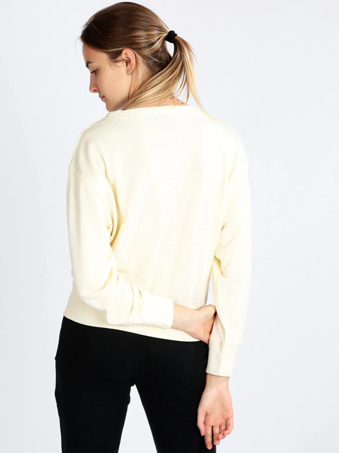 Lonsdale Felpa girocollo da donna in cotone