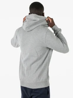 Lonsdale Felpa sportiva da uomo con cappuccio e zip - grigio