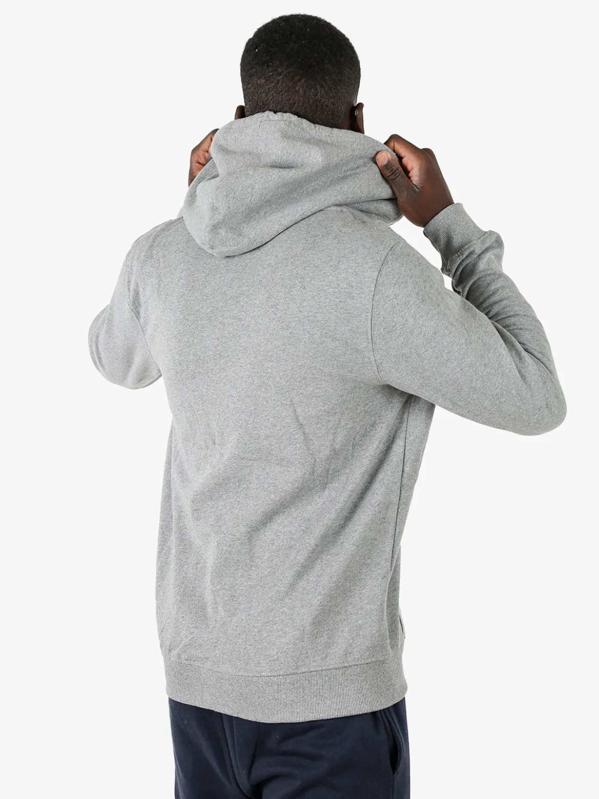 Lonsdale Felpa sportiva da uomo con cappuccio e zip - grigio