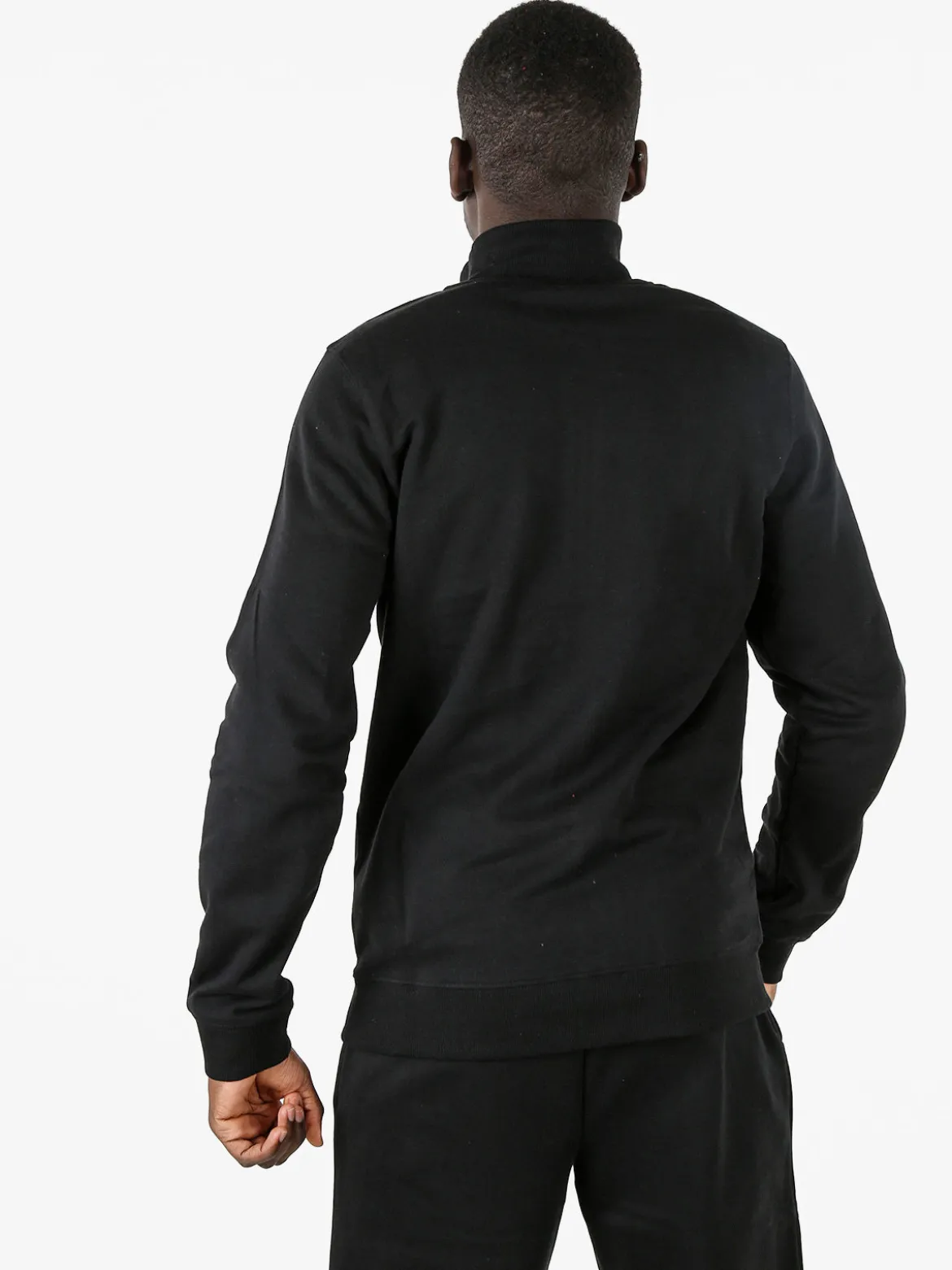 Lonsdale Felpa sportiva da uomo con zip intera - nero