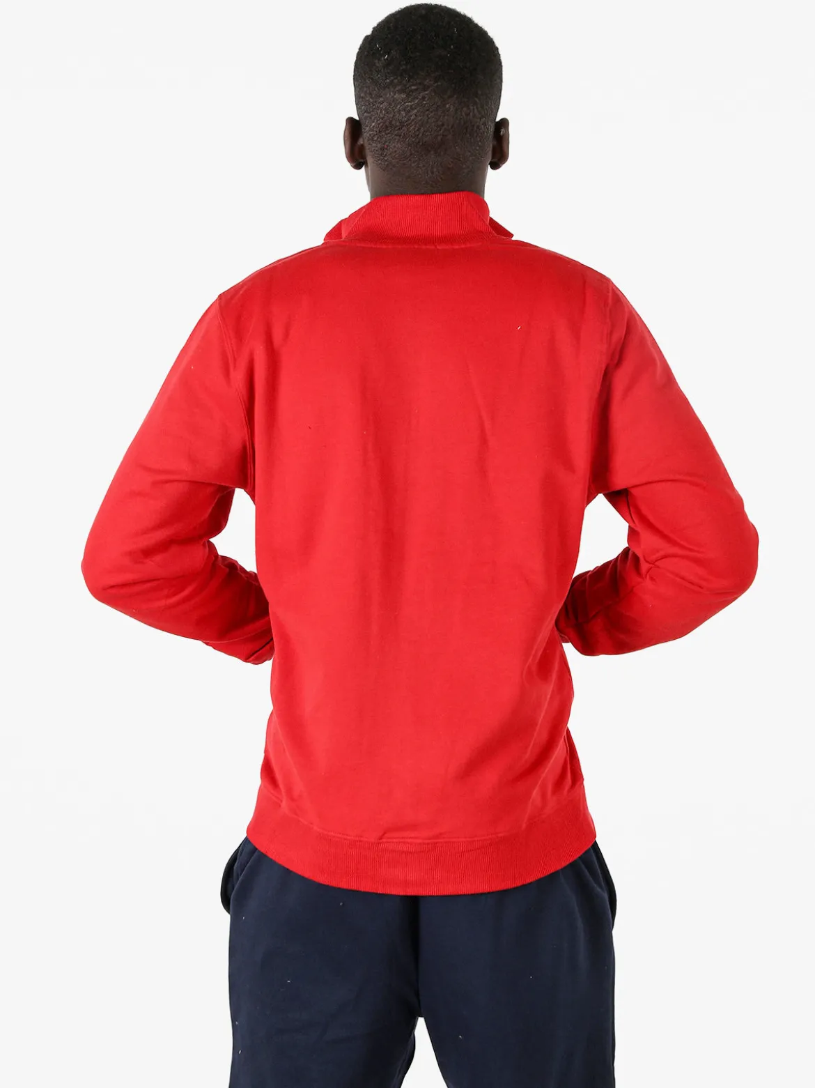 Lonsdale Felpa sportiva da uomo con zip intera - rosso