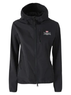 Lonsdale Giacca a vento da donna con cappuccio e zip - nero