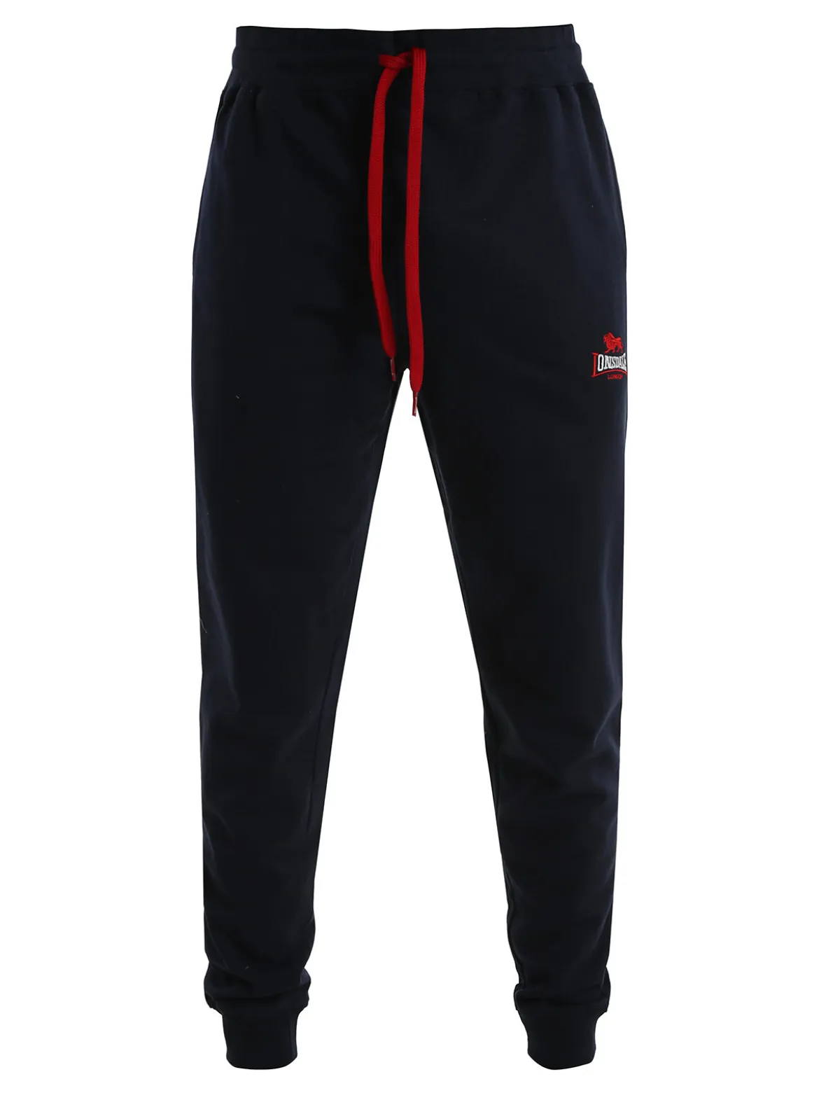 Lonsdale Pantaloni tuta da uomo con coulisse e polsini - blu