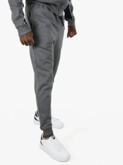 Lonsdale Pantaloni tuta da uomo con coulisse e polsini - grigio
