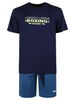 Lonsdale Pigiama corto da uomo in cotone