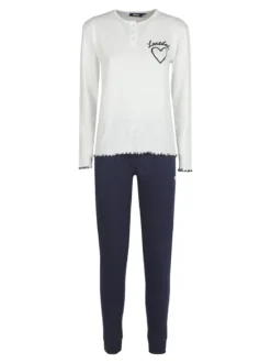 Lonsdale Pigiama lungo da donna in cotone