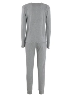 Lonsdale Pigiama lungo da donna misto cotone