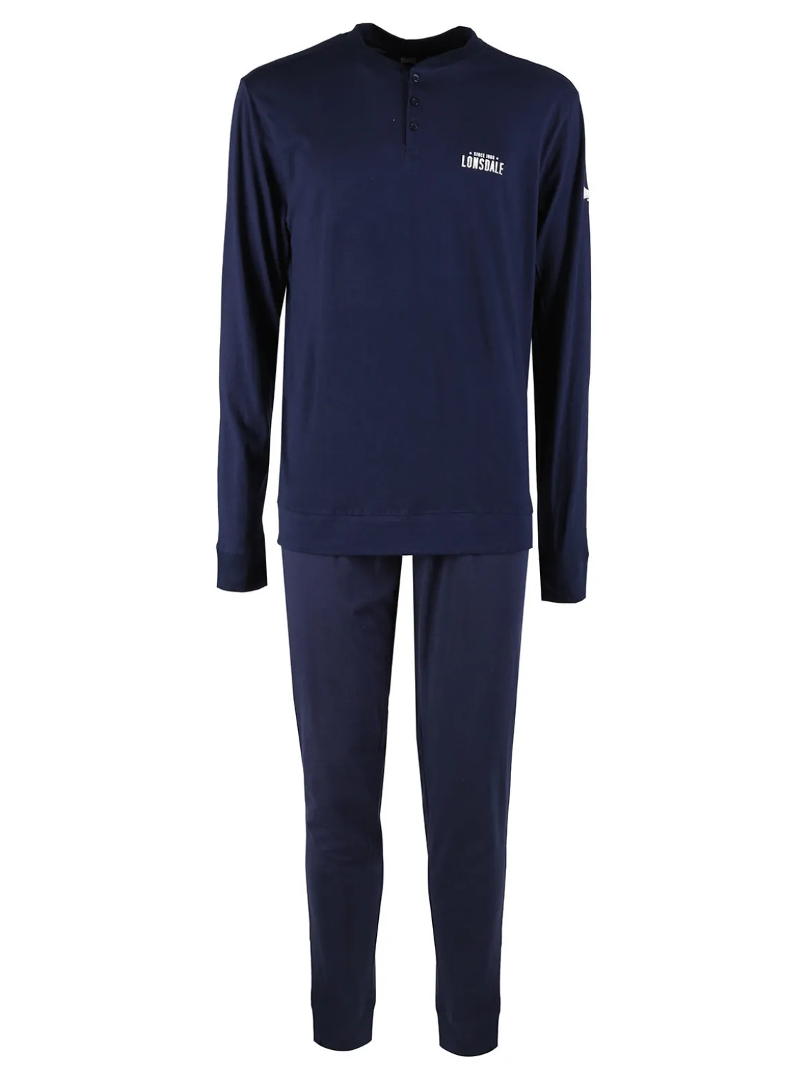 Lonsdale Pigiama lungo da uomo in cotone