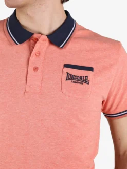 Lonsdale Polo da uomo a maniche corte con taschino
