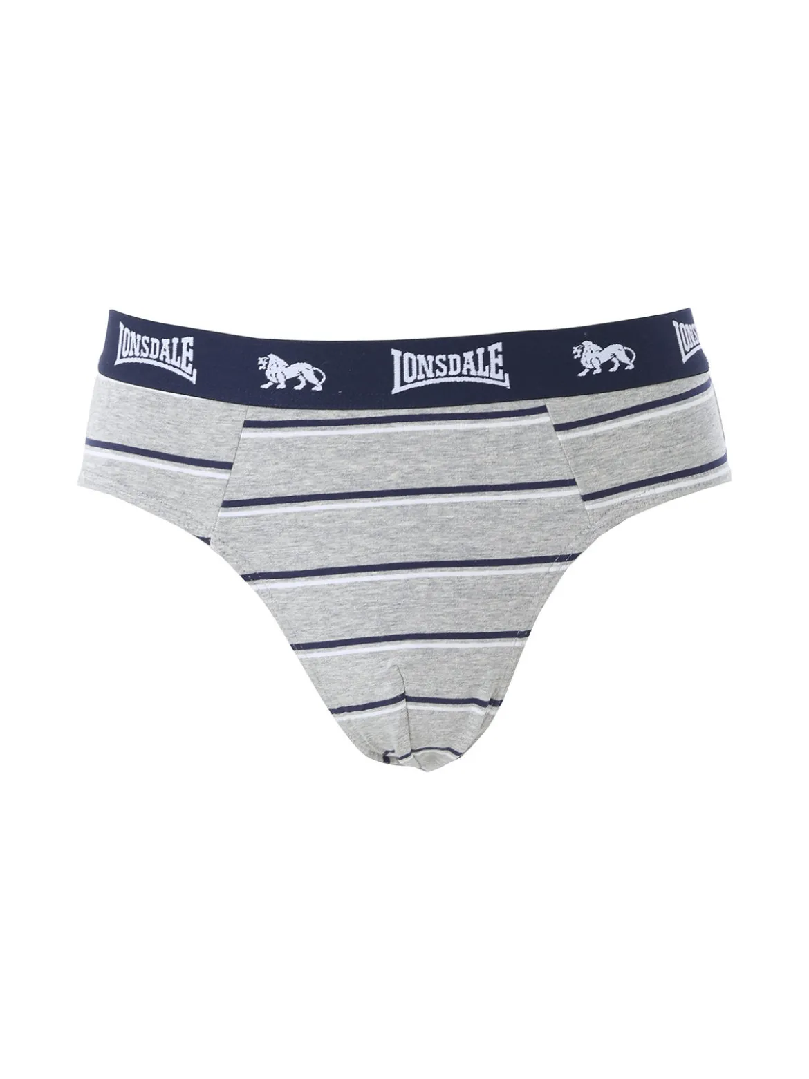 Lonsdale Slip rigati da uomo in cotone - grigio