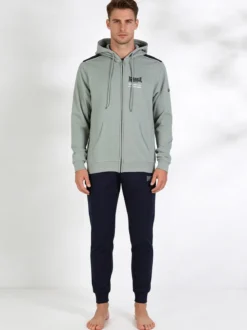 Lonsdale Tuta da uomo 2 pezzi con cappuccio e zip
