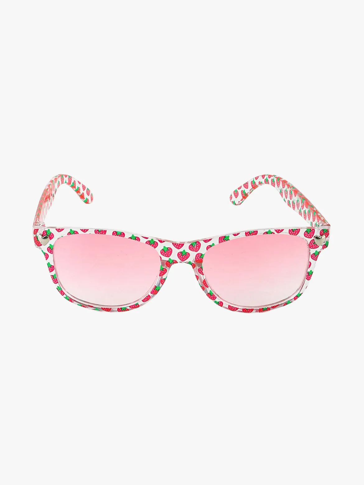 Looks Style Occhiali da sole da bambina con disegni - fragola
