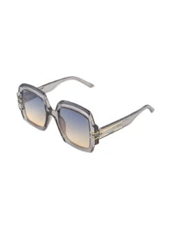 Looks Style Occhiali da sole quadrati da donna - grigio