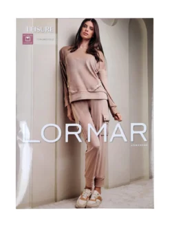 Lormar Completo tuta da donna in ciniglia soft con tasconi - lilla