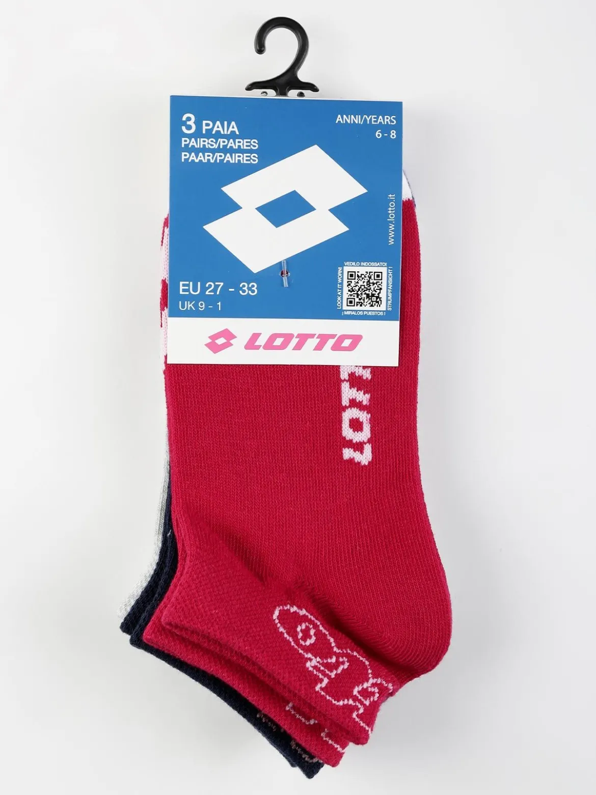 Lotto Calze corte da bambina confezione 3 paia
