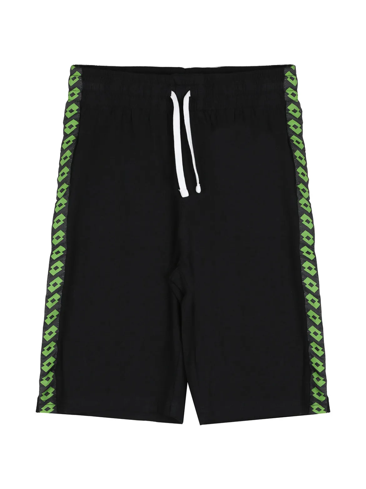 Lotto Completo corto da bambino in cotone con t-shirt e bermuda - nero