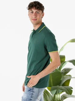 Lotto Polo da uomo in cotone a maniche corte - verde