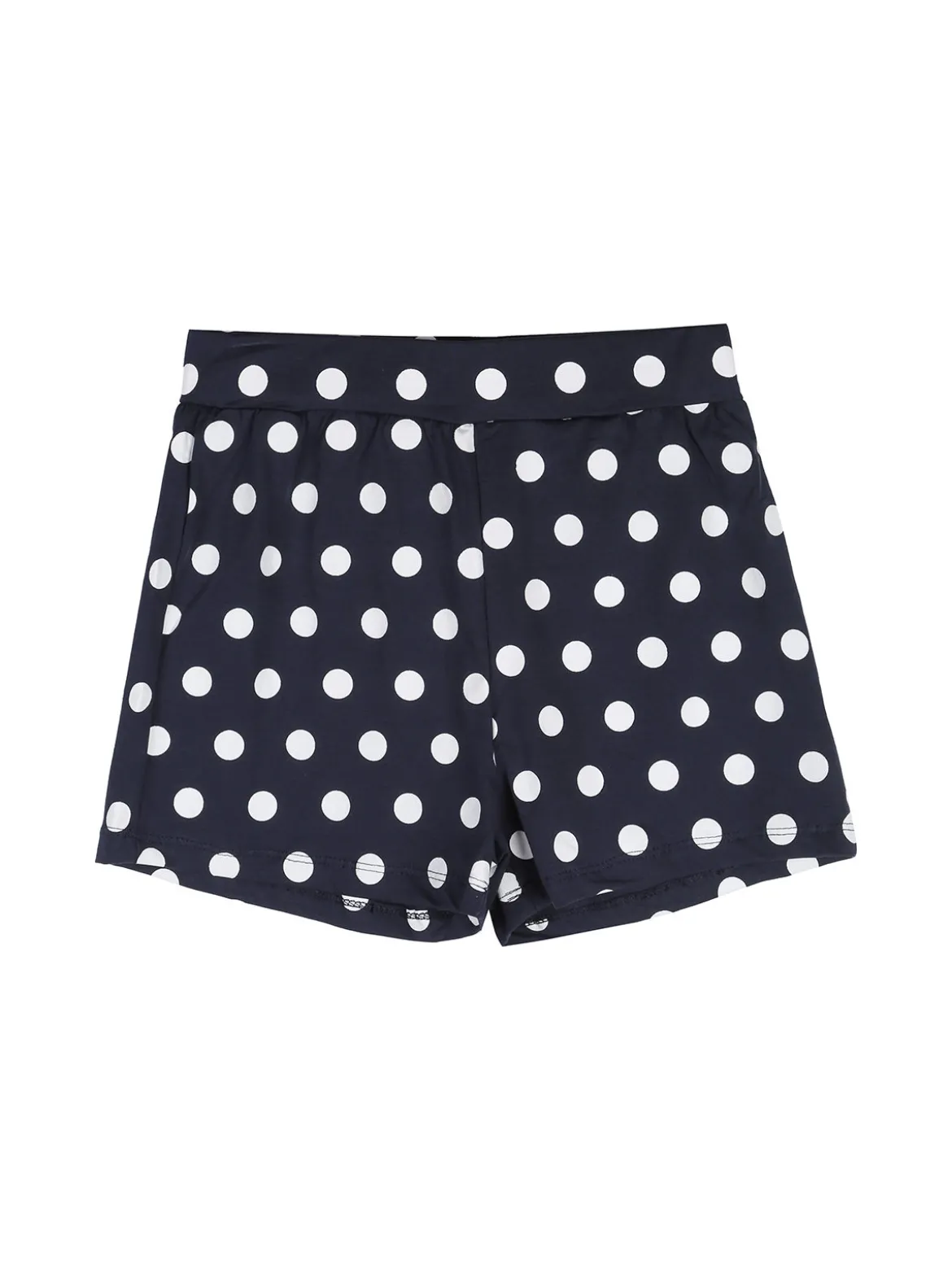 Luisa Chic Completo corto da bambina con t-shirt e shorts a pois