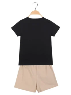Luisa Chic Completo corto da bambina 2 pezzi con strass
