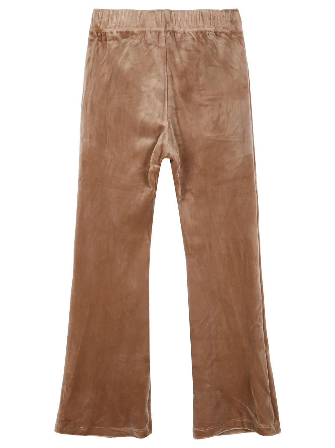 Luisa Chic Pantaloni da bambina in ciniglia - khaki