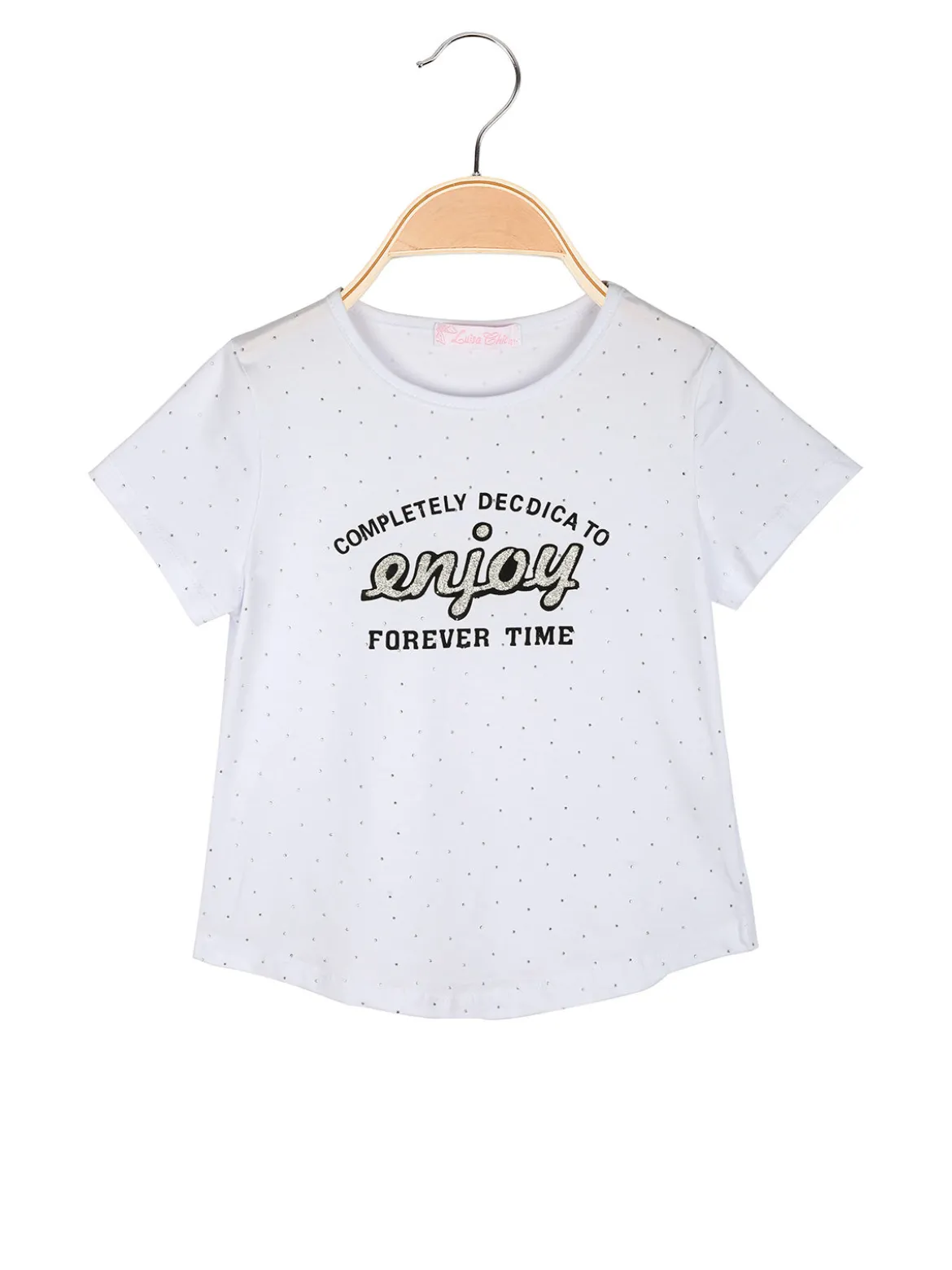 Luisa Chic T-shirt da bambina con strass