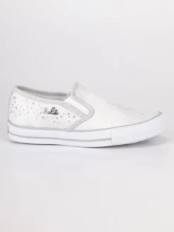 Lulu' Sneakers slip on con pizzo Bianco