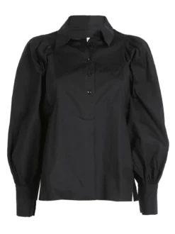 Lumina Camicia donna in cotone con maniche a palloncino