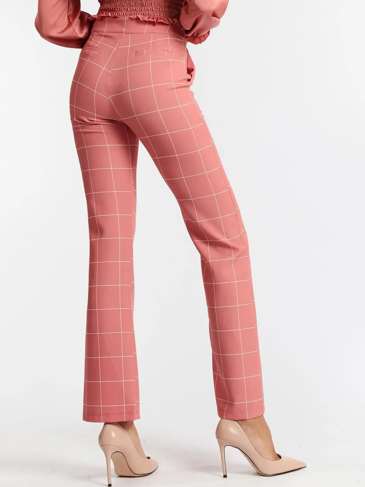 Lumina Pantaloni classici a quadri