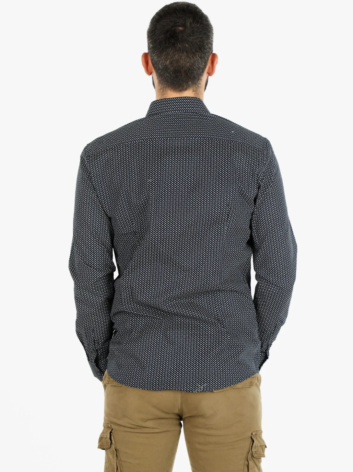Lurvy Camicia uomo maniche lunghe in cotone