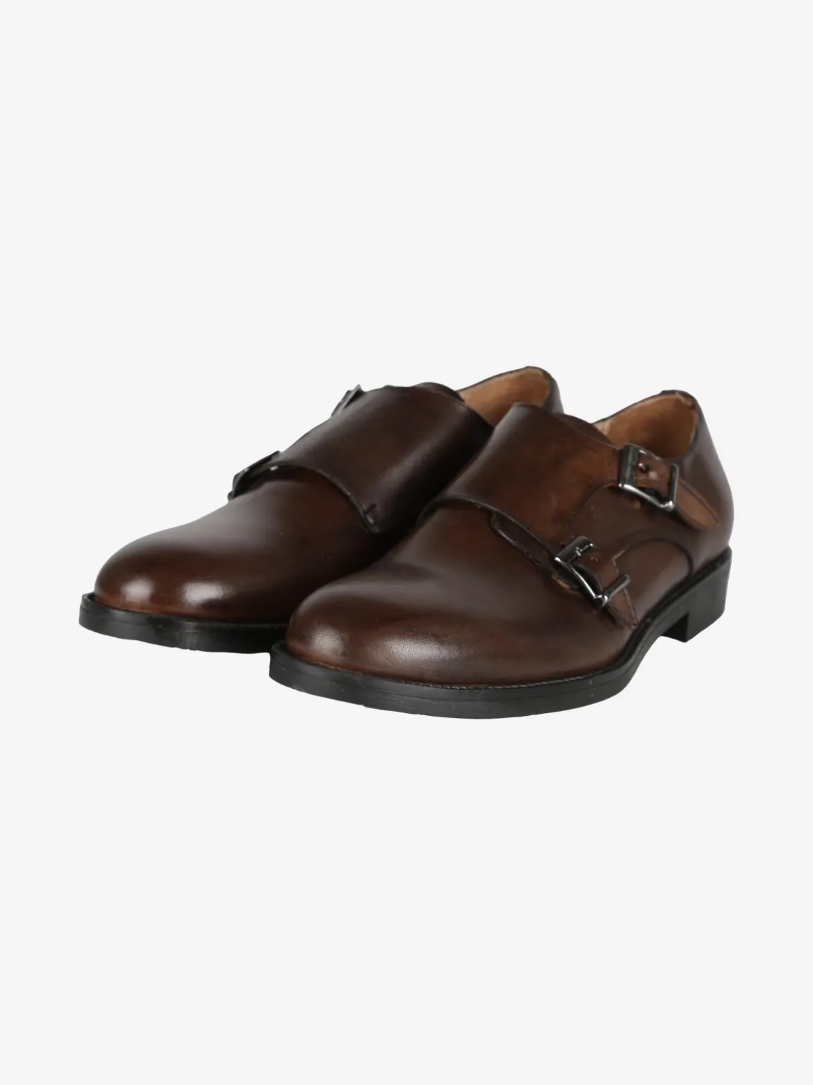 Made In Italy Mocassini in pelle uomo con fibbie