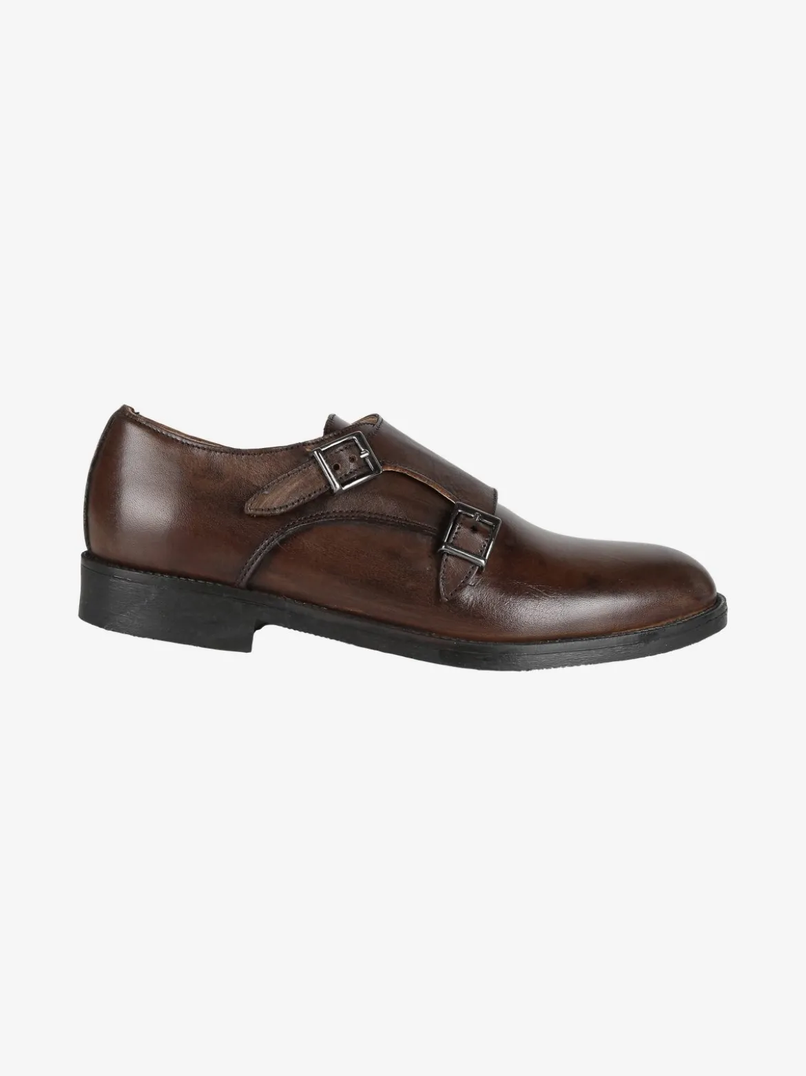 Made In Italy Mocassini in pelle uomo con fibbie