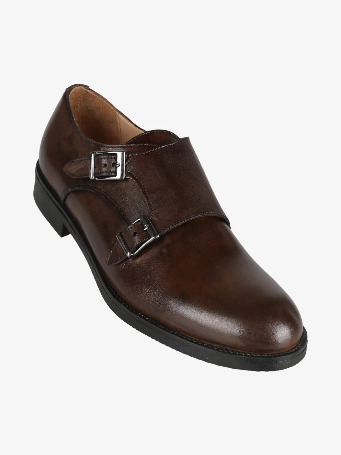Made In Italy Mocassini in pelle uomo con fibbie
